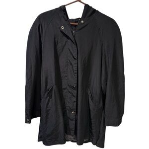 Chic Black Women's Trench Coat